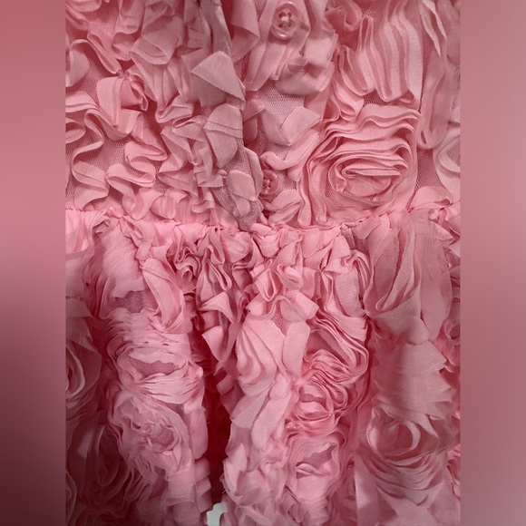 PINK ROSES DRESS 12M PERFECT CONDITION - Picture 2 of 5